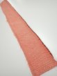 Photo5: 3C07z40  Japanese Kimono Silk  FABRIC Shibori Orange-Red 62.2x7.7 (5)