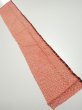 Photo1: 3C10z30  Japanese Kimono Silk  FABRIC Shibori Orange-Red 38.6x6.9 (1)