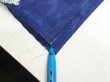 Photo6: 3C07z50  Japanese Kimono Silk  FABRIC Letter box Navy 61.0x7.3 (6)
