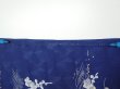Photo8: 3C07z50  Japanese Kimono Silk  FABRIC Letter box Navy 61.0x7.3 (8)