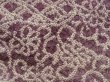 Photo4: 5515T02z450 Vintage Japanese Kimono Silk SHIBORI HAORI Flowers Dull grape (4)