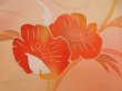 Photo5: 5515T03z540 Vintage Japanese Kimono Silk HAORI Flower Peach (5)