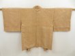 Photo1: 5515T05z550 Vintage Japanese Kimono Silk SHIBORI HAORI  Dark ochre (1)