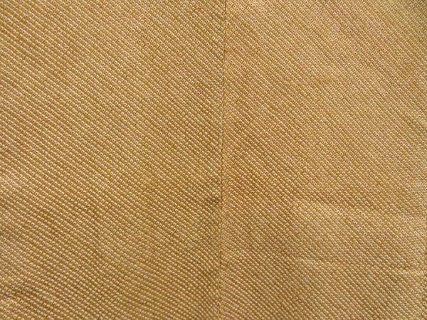 Photo3: 5515T05z550 Vintage Japanese Kimono Silk SHIBORI HAORI  Dark ochre (3)