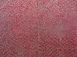 Photo5: 5515T06z490 Antique Japanese Kimono Silk HAORI Ship Dark red (5)