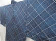Photo2: 5515T09z570 Vintage Japanese Kimono Silk HAORI  Steel blue (2)
