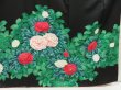Photo6: 5515T12z1130 Vintage Japanese Kimono Silk FURISODE Rose Black (6)