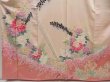 Photo5: 5515T14z1130  Japanese Kimono Silk FURISODE Flowers Ash pink (5)