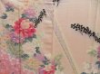 Photo8: 5515T14z1130  Japanese Kimono Silk FURISODE Flowers Ash pink (8)