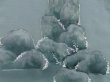 Photo4: 5518T02z560 Vintage Japanese Kimono Silk HAORI Rock Blue-Gray (4)