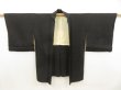 Photo5: 5518T03z550 Vintage Japanese Kimono Silk HAORI  Black (5)