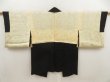 Photo6: 5518T03z550 Vintage Japanese Kimono Silk HAORI  Black (6)