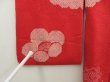 Photo7: 5518T04z680 Vintage Japanese Kimono Silk SHIBORI HAORI Plum blossom Dull red (7)