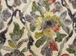 Photo4: 5518T05z440 Vintage Japanese Kimono Silk HAORI Flowers Off-white (4)