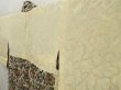 Photo7: 5518T05z440 Vintage Japanese Kimono Silk HAORI Flowers Off-white (7)