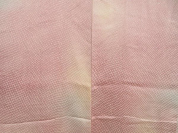 Photo3: 5518T08z520 Vintage Japanese Kimono Silk HAORI  Pink (3)
