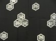 Photo6: 5518T09z610 Vintage Japanese Kimono Silk HAORI  Black (6)
