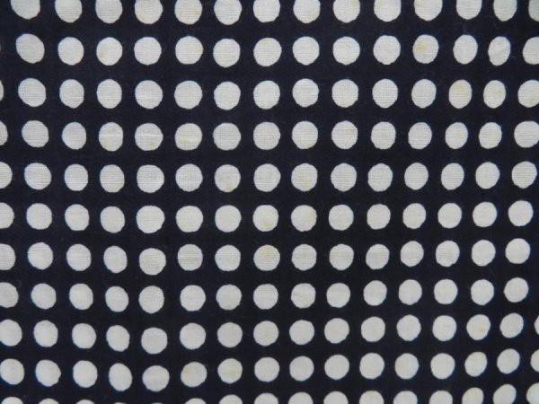 Photo6: 5523T01z460 Vintage Japanese Kimono Cotton YUKATA Dot Indigo (6)