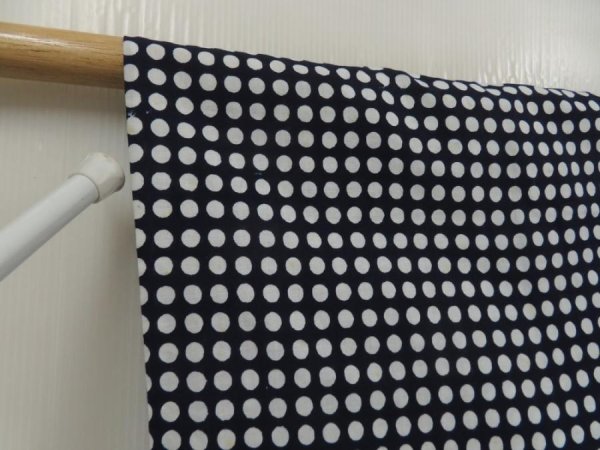 Photo8: 5523T01z460 Vintage Japanese Kimono Cotton YUKATA Dot Indigo (8)