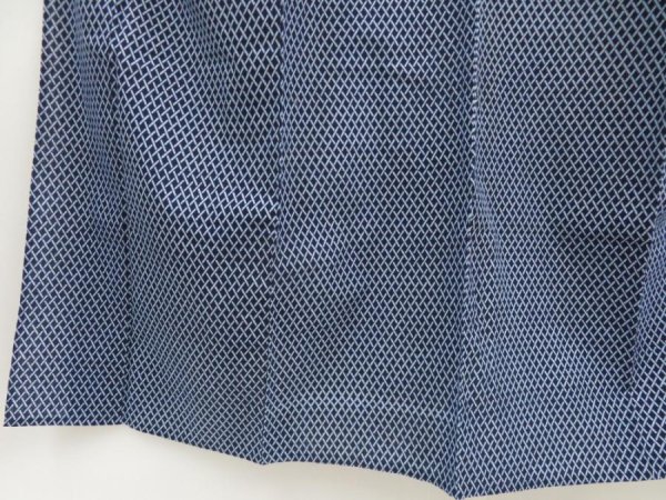 Photo3: 5523T02z400 Vintage Japanese Kimono Cotton YUKATA  Indigo (3)