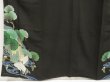 Photo5: 5523T03z750 Antique Japanese Kimono Crepe Silk TOMESODE Crane Black (5)