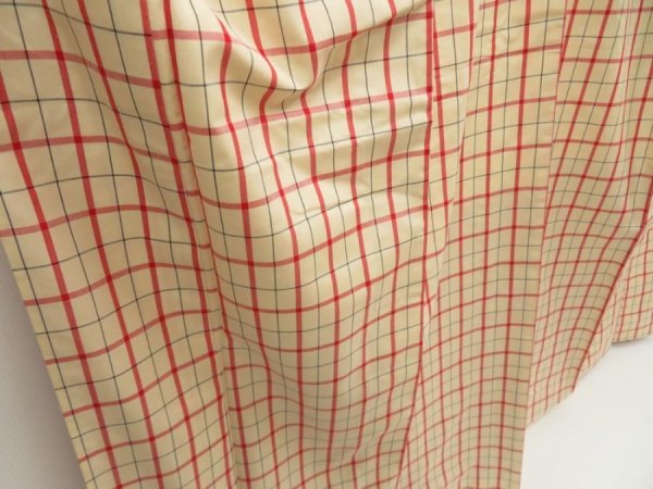 Photo3: 5523T04z780 Vintage Japanese Kimono Silk TSUMUGI  Light peach (3)