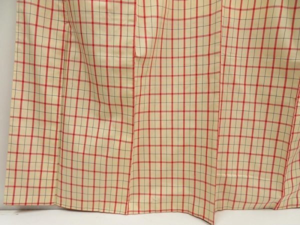Photo4: 5523T04z780 Vintage Japanese Kimono Silk TSUMUGI  Light peach (4)