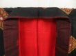 Photo7: 5523T05z530 Antique Japanese Kimono Silk TSUMUGI Flower Black (7)