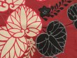 Photo6: 5523T07z630 Vintage Japanese Kimono Silk KOMON Aoi Red-Brown (6)