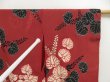 Photo8: 5523T07z630 Vintage Japanese Kimono Silk KOMON Aoi Red-Brown (8)
