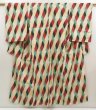 Photo1: 5523T10z920 Vintage Japanese Kimono Silk TSUMUGI  Off-white (1)