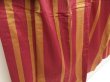 Photo3: 5523T11z670 Antique Japanese Kimono Silk TSUMUGI  Wine red (3)