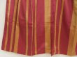 Photo4: 5523T11z670 Antique Japanese Kimono Silk TSUMUGI  Wine red (4)