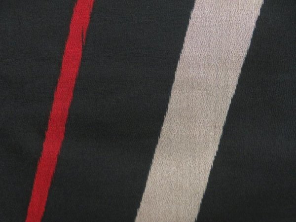 Photo6: 5523T13z850 Vintage Japanese Kimono Silk OMESHI KOMON  Black (6)