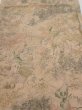 Photo1: 3J01z60  Japanese Kimono Crepe Silk  FABRIC Scenery Light brown 40.9x14.6 (1)