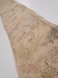 Photo1: 3J08z50  Japanese Kimono Crepe Silk  FABRIC Scenery Light brown 61.4x7.7 (1)