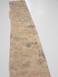 Photo3: 3J08z50  Japanese Kimono Crepe Silk  FABRIC Scenery Light brown 61.4x7.7 (3)