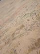 Photo4: 3J08z50  Japanese Kimono Crepe Silk  FABRIC Scenery Light brown 61.4x7.7 (4)