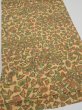 Photo2: 3J02z40  Japanese Kimono Silk  FABRIC Umbrella Cream yellow 41.7x14.0 (2)