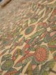 Photo4: 3J09z40  Japanese Kimono Silk  FABRIC Umbrella Cream yellow 74.8x6.9 (4)