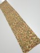Photo1: 3J10z20  Japanese Kimono Silk  FABRIC Umbrella Cream yellow 36.2x7.1 (1)