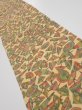 Photo2: 3J10z20  Japanese Kimono Silk  FABRIC Umbrella Cream yellow 36.2x7.1 (2)