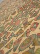 Photo5: 3J10z20  Japanese Kimono Silk  FABRIC Umbrella Cream yellow 36.2x7.1 (5)