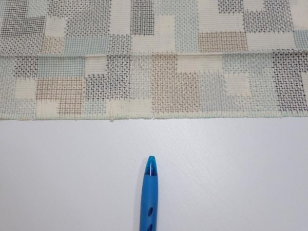 Photo6: 3J04z80  Japanese Kimono Silk TSUMUGI FABRIC  Off-white 63.8x14.6 (6)