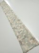 Photo5: 3J08z40  Japanese Kimono Silk TSUMUGI FABRIC  Off-white 59.1x7.3 (5)