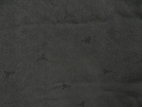 Photo5: 5531T01z250 Vintage Japanese Kimono Silk See through HAORI  Black (5)