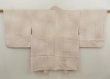 Photo1: 5531T03z530 Vintage Japanese Kimono Silk HAORI Scenery Sand beige (1)