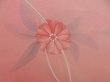 Photo4: 5531T06z530 Vintage Japanese Kimono Silk HAORI Flower Pink (4)