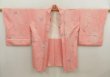 Photo5: 5531T06z530 Vintage Japanese Kimono Silk HAORI Flower Pink (5)