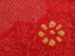 Photo4: 5531T08z450 Vintage Japanese Kimono Silk SHIBORI HAORI Flower Red (4)
